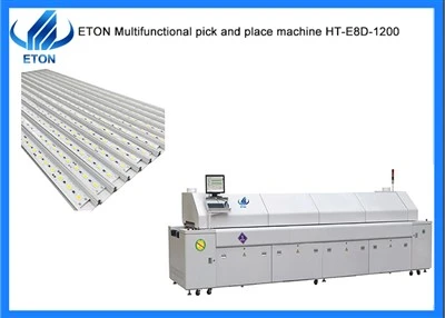 90KW poder 10 zonas SMT Reflow Oven Machine